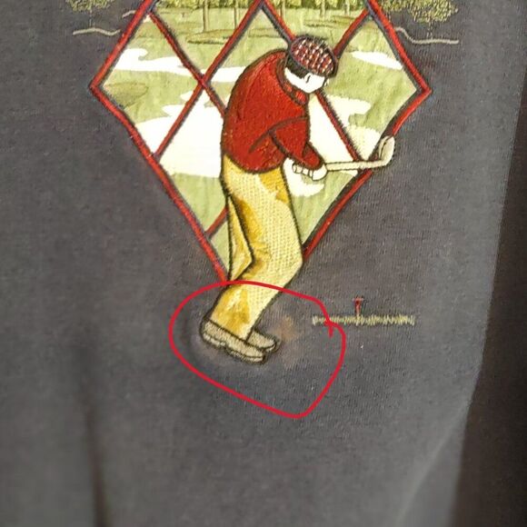 MC Sports Vintage Crewneck Golf Sweatshirt - Picture 5 of 5